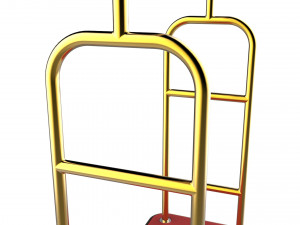 hotel trolley 01 3D Модель