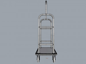 hotel trolley 01 3D Модель