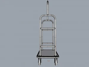 hotel trolley 01 3D Model