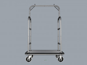 hotel trolley 01 3D Модель