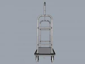 hotel trolley 01 3D Model