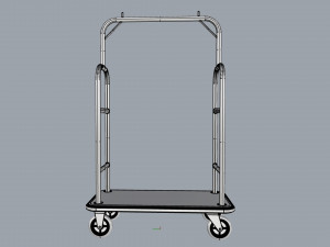 hotel trolley 01 3D Модель