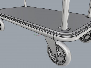 hotel trolley 01 3D Модель