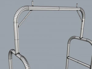 hotel trolley 01 3D Model