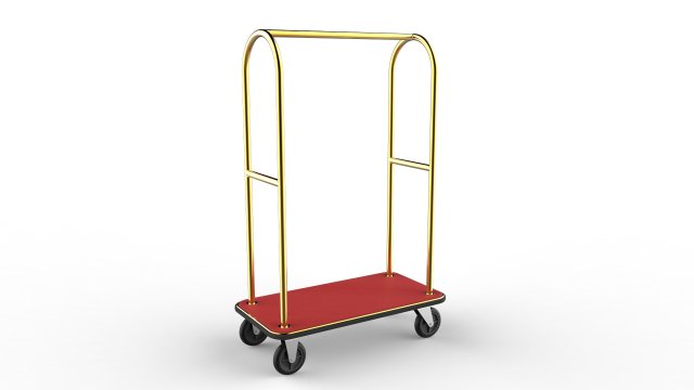 hotel trolley 02 Model 3D .c4d .max .obj .3ds .fbx .stl .blend 