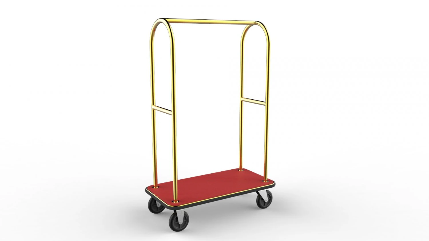 hotel trolley 02 3D Model .c4d .max .obj .3ds .fbx .stl .blend 
