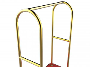 hotel trolley 02 Model 3D