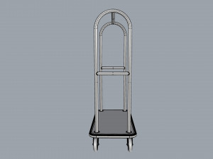 hotel trolley 02 Model 3D