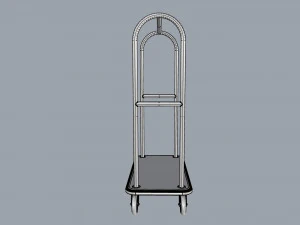 hotel trolley 02 3D Model