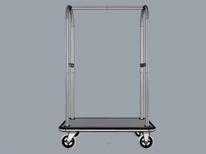 hotel trolley 02 Model 3D