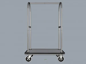 hotel trolley 02 3D Model
