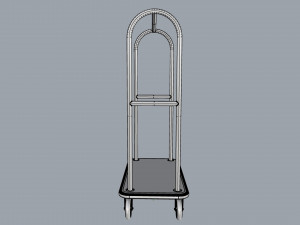 hotel trolley 02 Model 3D