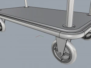 hotel trolley 02 3D Model