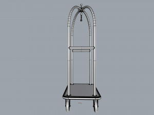 hotel trolley 03 Model 3D