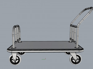 hotel trolley 04 3D Model