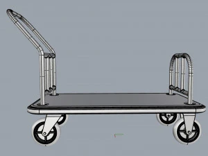 hotel trolley 04 3D Model