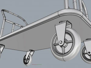 hotel trolley 04 3D Model