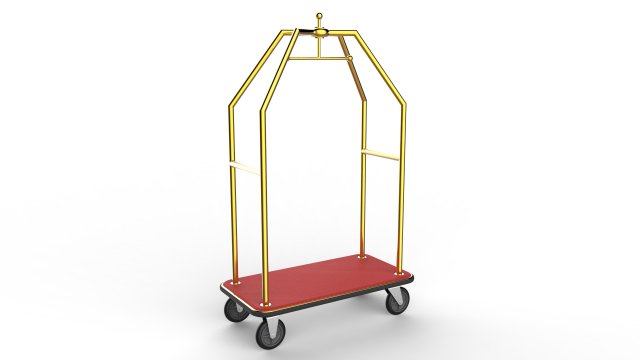 hotel trolley 06 3D Модель .c4d .max .obj .3ds .fbx .stl .blend 
