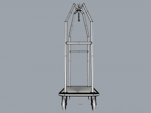 hotel trolley 06 3D Модель