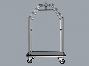 hotel trolley 06 3D Модель