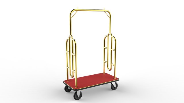 hotel trolley 07 Modello 3D .c4d .max .obj .3ds .fbx .stl .blend 