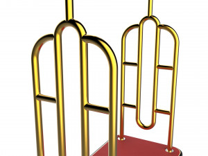 hotel trolley 07 Modello 3D