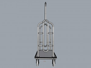 hotel trolley 07 Modello 3D