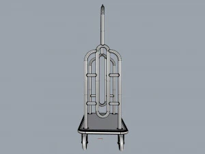 hotel trolley 07 3D Model