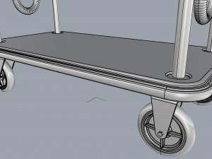 hotel trolley 07 Modello 3D
