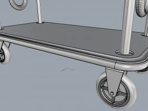 hotel trolley 07 3D Model