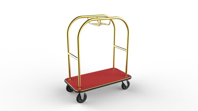 hotel trolley 08 Modello 3D .c4d .max .obj .3ds .fbx .stl .blend 