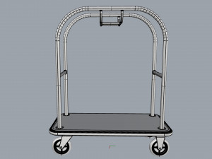 hotel trolley 08 Modello 3D