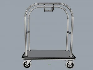 hotel trolley 08 3D Model