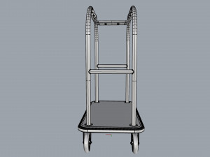 hotel trolley 08 Modello 3D