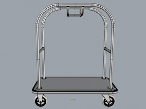 hotel trolley 08 Modello 3D