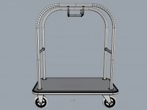 hotel trolley 08 3D Model