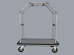 hotel trolley 09 3D Model