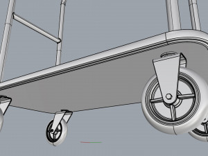 hotel trolley 09 3D Model