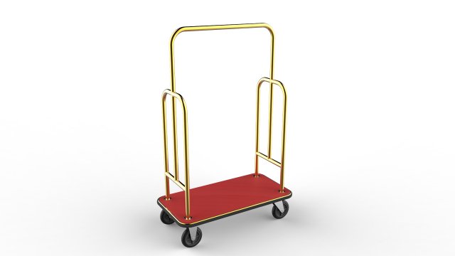 hotel trolley 10 3Dモデル .c4d .max .obj .3ds .fbx .stl .blend 