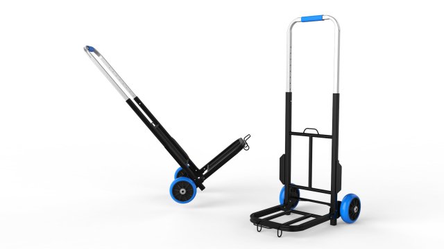 cart storage blue 3Dモデル .c4d .max .obj .3ds .fbx .stl .blend 