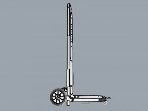cart storage blue 3D Model