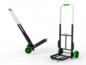 cart storage green 3D Model