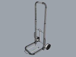 cart storage green 3D Модель