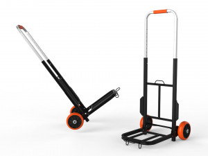 cart storage orange 3D Model
