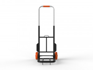 cart storage orange Model 3D