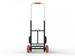 cart storage orange Model 3D