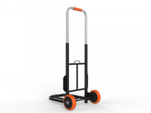 cart storage orange Model 3D
