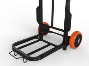 cart storage orange Model 3D
