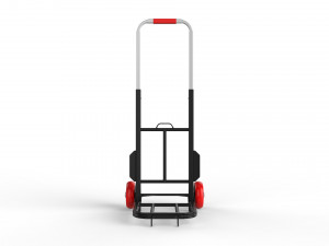 cart storage red 3D Model