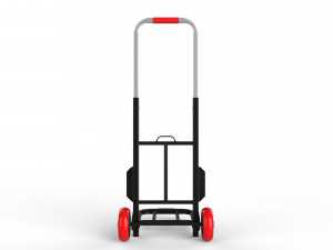 cart storage red 3D Model